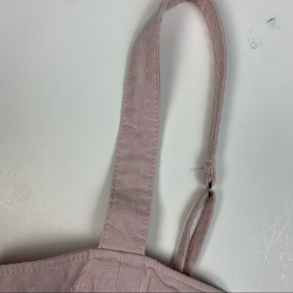 Abercrombie & Fitch Light Baby Pink Structured Button Down Crop Top - Picture 3 of 5